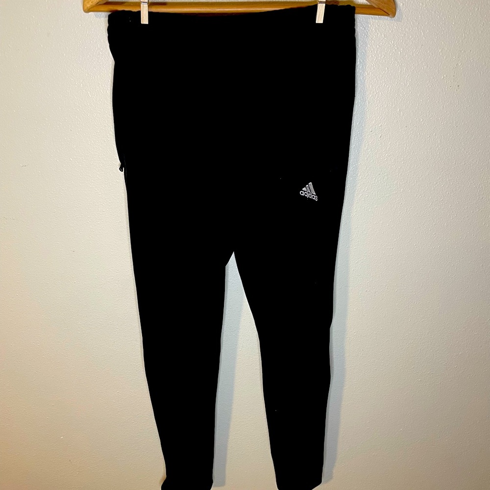 Adidas jogger pants with ankle zipper
